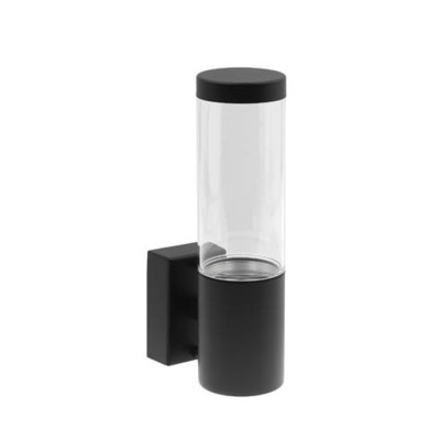ФАСАДЕН АПЛИК RIGA-W1 1xGU10 IP44 Φ60x220x108mm ЧЕРЕН ЦВЯТ  3241400 VITO
