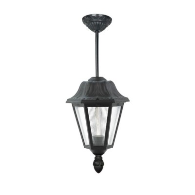 ГРАДИНСКИ ВИСЯЩ ФЕНЕР VERONA-H E27 ЧЕРЕН ЦВЯТ IP44 ПЛАСТМАСОВ 240x240x500mm ЧЕРЕН ЦВЯТ 3242080 VITO