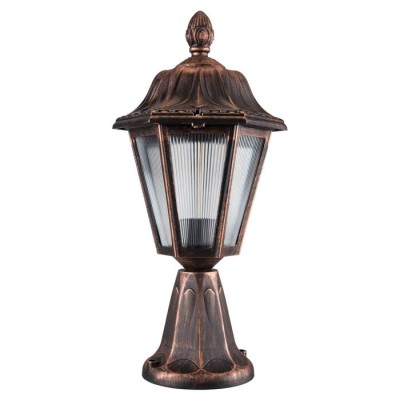ГРАДИНСКИ ФЕНЕР VERONA-45 E27 ЧЕРЕН ЦВЯТ IP44  ПЛАСТМАСОВ Φ240x450mm АНТИК 3242090 VITO