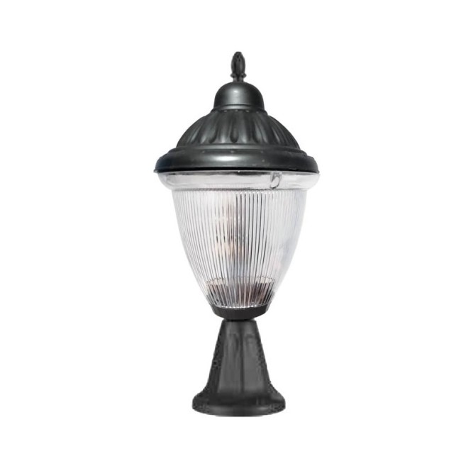 ГРАДИНСКИ ФЕНЕР LIVORNO-46 E27 ЧЕРЕН ЦВЯТ IP44  ПЛАСТМАСОВ Φ230x460mm ЧЕРЕН ЦВЯТ 3242220 VITO