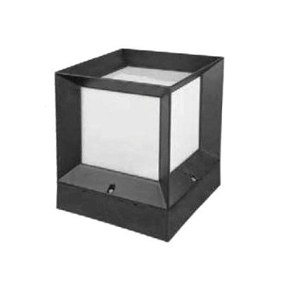ГРАДИНСКИ ОСВЕТИТЕЛ КУБ  CUBO E27 IP44 ПЛАСТМАСОВ 225x225x280mm ЧЕРЕН ЦВЯТ 3242260 VITO