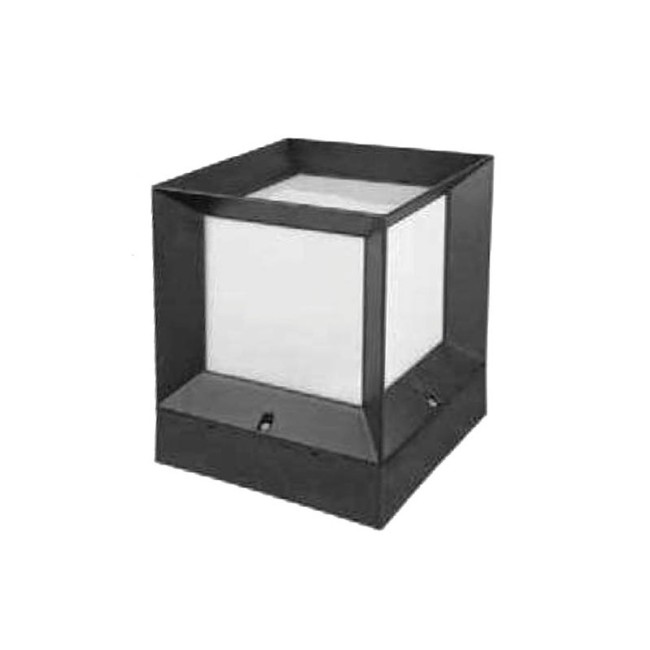 ГРАДИНСКИ ОСВЕТИТЕЛ КУБ  CUBO E27 IP44 ПЛАСТМАСОВ 225x225x280mm ЧЕРЕН ЦВЯТ 3242260 VITO