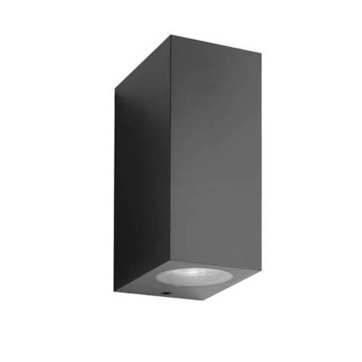 OUTDOOR WALL LIGHT ADRIA SQC2 GU10 UP & DOWN 92x160x70mm IP54 PLASTIC ANTHRACITE 3230520 VITO