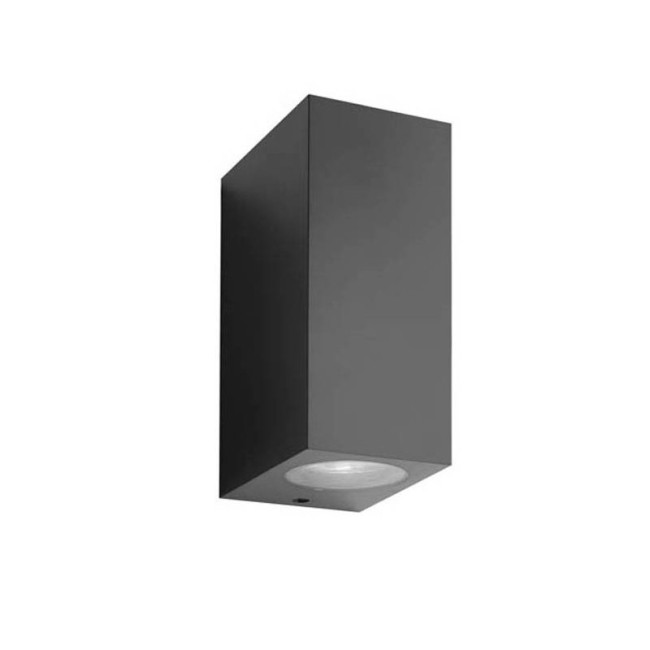 OUTDOOR WALL LIGHT ADRIA SQC2 GU10 UP & DOWN 92x160x70mm IP54 PLASTIC ANTHRACITE 3230520 VITO