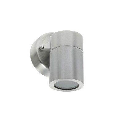 ФАСАДЕН АПЛИК VEGAS A GU10 Φ60x116x93mm IP44 НЕРЪЖДАЕМА СТОМАНА, НИКЕЛ 3240540 VITO
