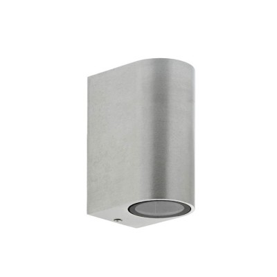 ФАСАДЕН АПЛИК SPIDER 2D GU10 98x145x67mm IP44 ДВУПОСОЧНO ОСВЕТЯВАНЕ АЛУМИНИЙ, ЦВЯТ НИКЕЛ 3230060 VITO
