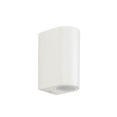 ФАСАДЕН АПЛИК SPIDER 2D GU10 98x145x67mm IP44 ДВУПОСОЧНO ОСВЕТЯВАНЕ АЛУМИНИЙ, ЦВЯТ БЯЛ 3230440 VITO
