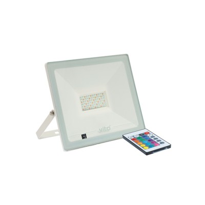 LED ПРОЖЕКТОР INDUS 50W 2500Lm RGB+W DIMMABLE IP65 БЯЛ ЦВЯТ 3022440 VITO
