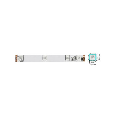 LED ЛЕНТА 5050 30CHIPS/m 7,2W/m 390Lm RGB 12V IP20 5m ROLL 5501510 VITO