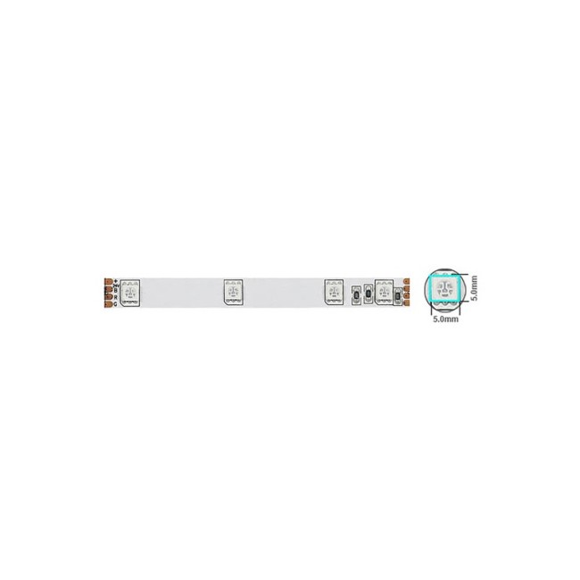 LED ЛЕНТА 5050 30CHIPS/m 7,2W/m 390Lm RGB 12V IP20 5m ROLL 5501510 VITO