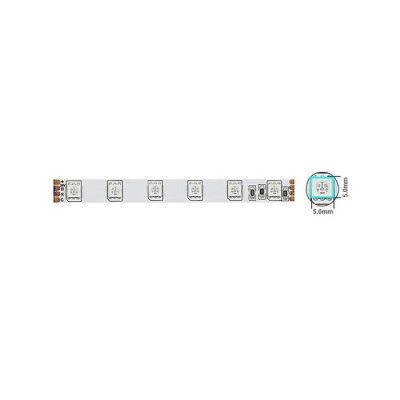 LED ЛЕНТА 5050 60CHIPS/m 14,4W/m 600Lm RGB 12V IP20 5m ROLL 5501670 VITO