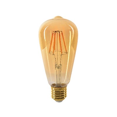 LED ДИМИРУЕМА ФИЛАМЕНТНА КРУШКА LEDISONE-RETRO ST64 E27 8W 880Lm  2500K (ТОПЛА СВЕТЛИНА) 1513910 VITO