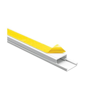 CABLE TRUNK PVC 2m 20x10m WITH ADHESIVE WHITE  8000220 VITO