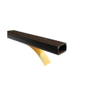 CABLE TRUNK PVC 2m 12x12 WITH ADHESIVE MAHOGANY 8000500