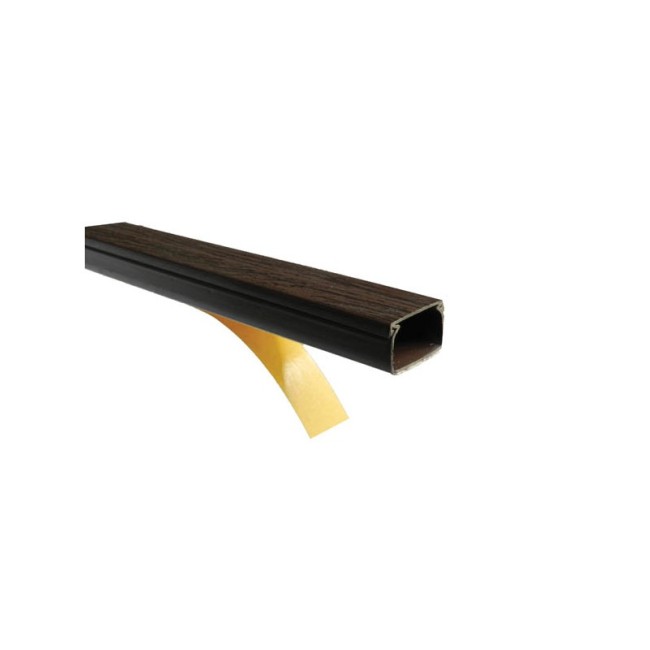 CABLE TRUNK PVC 2m 12x12 WITH ADHESIVE MAHOGANY 8000500