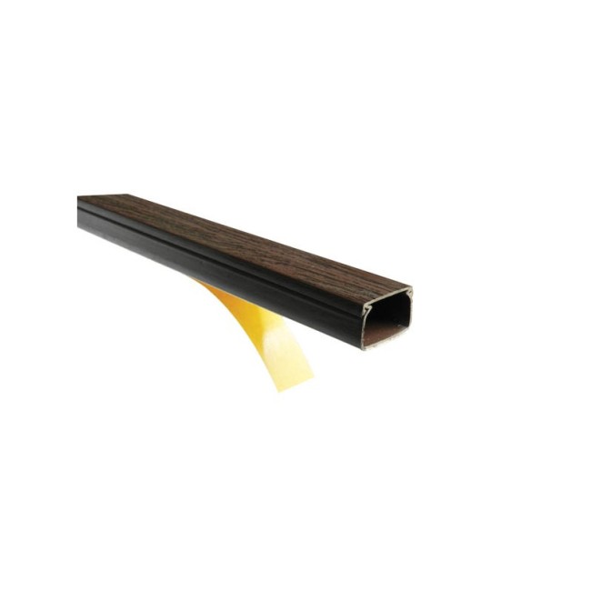 CABLE TRUNK PVC 2m 16x16 WITH ADHESIVE MAHOGANY 8000510