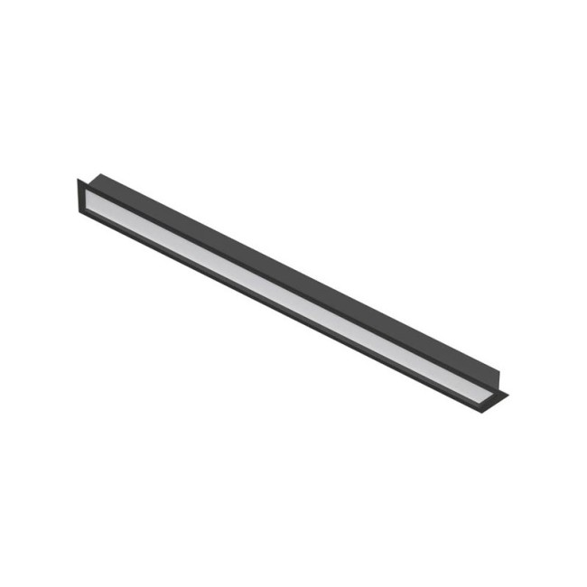 LED ЛИНЕЕН ОСВЕТИТЕЛ ЗА ВГРАЖДАНЕ PROFILED-RL1 65x45x590mm 20W 3000K (ТОПЛА СВЕТЛИНА) 2000Lm ЧЕРЕН ЦВЯТ 2424930 VITO