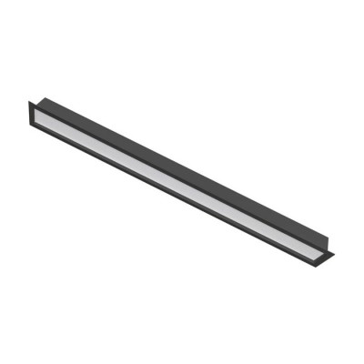 LED ЛИНЕЕН ОСВЕТИТЕЛ ЗА ВГРАЖДАНЕ PROFILED-RL1 65x45x590mm 20W 6500K (СТУДЕНА СВЕТЛИНА) 2200Lm ЧЕРЕН ЦВЯТ 2424950 VITO