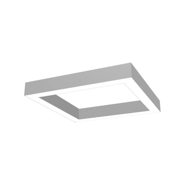 LED ОСВЕТИТЕЛНО ТЯЛО КВАДРАТ ЗА ВИСЯЩ МОНТАЖ PROFILED-PS 900x900x80mm 80W 3000K (ТОПЛА СВЕТЛИНА) 9360Lm СИВ ЦВЯТ 2423490 VITO