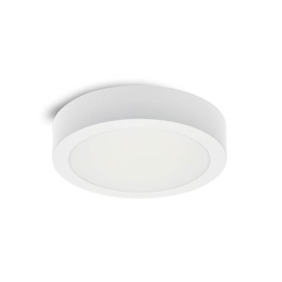 LED КРЪГЪЛ ПАНЕЛ ЗА ВЪНШЕН МОНТАЖ  PETRA-R Φ170x35mm 12W 1152Lm 3000K (ТОПЛА СВЕТЛИНА) БЯЛ ЦВЯТ 2025170 VITO