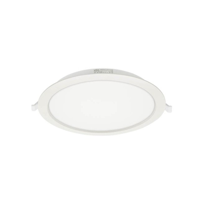LED КРЪГЪЛ ПАНЕЛ ЗА ВГРАЖДАНЕ ERIKA-R Φ225x31mm 24W 2375Lm 4000K (НЕУТРАЛНА СВЕТЛИНА) БЯЛ ЦВЯТ 2025150 VITO, МОНТАЖЕН ОТВОР Φ195