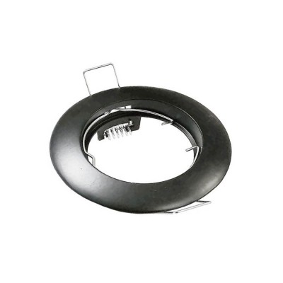 ЛУНА ЗА ВГРАЖДАНЕ КРЪГЛА METALLICA R GU10 Φ80mm ЧЕРЕН ЦВЯТ  2012910 VITO