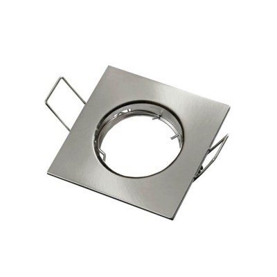 ЛУНА ЗА ВГРАЖДАНЕ КВАДРАТНА METALLICA S GU10 80x80mm NICKEL MAT  2012950 VITO