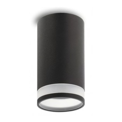 ЛУНА ЗА ВЪНШЕН МОНТАЖ LUMO-CS GU10 Φ55x100mm ЧЕРЕН С ПРОЗРАЧНА ЧАСТ 2102290 VITO