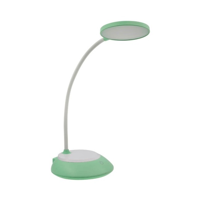 ПРЕЗАРЕЖДАЕМА LED ЛАМПА ЗА БЮРО, ДИМИРУЕМА, С USB PUPIL 6W 150Lm 3xCCT БЯЛ ЦВЯТ & GREEN 5301610 VITO