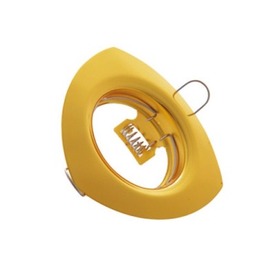 SPOT LIGHT FIXTURE RECESSSED MOUNTED TRIANGLE VT401 GU5,3 CUT SIZE Φ55mm GOLDEN 2010040 VITO