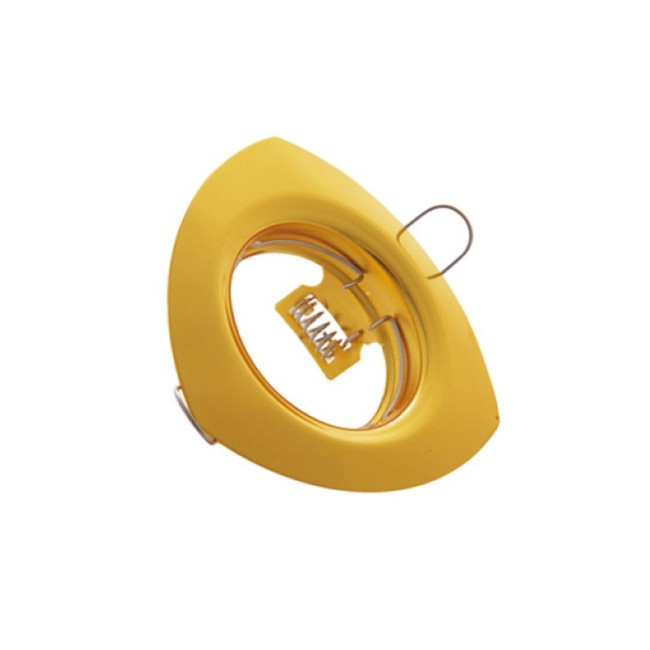 SPOT LIGHT FIXTURE RECESSSED MOUNTED TRIANGLE VT401 GU5,3 CUT SIZE Φ55mm GOLDEN 2010040 VITO