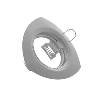 SPOT LIGHT FIXTURE RECESSSED MOUNTED TRIANGLE VT401 GU5,3 CUT SIZE Φ55mm NICKEL MAT 2010080 VITO
