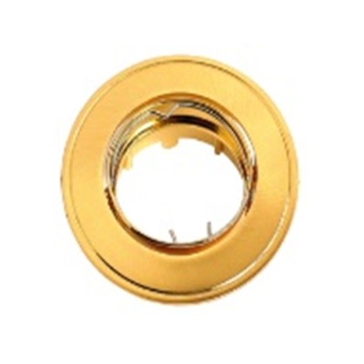 SPOT LIGHT FIXTURE RECESSSED MOUNTED ROUND VT5534 GU5,3 GOLDEN & CHROME 2010370 VITO