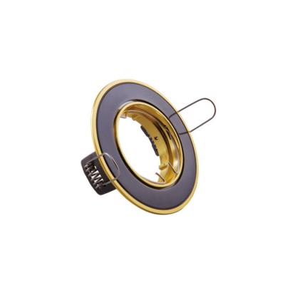 SPOT LIGHT FIXTURE RECESSSED MOUNTED ROUND VT423A GU4 MR11 PEARL GOLDEN & NICKEL 2010530 VITO
