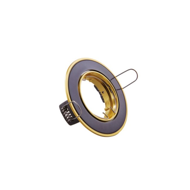 SPOT LIGHT FIXTURE RECESSSED MOUNTED ROUND VT423A GU4 MR11 PEARL SILVER & GOLDEN 2010550 VITO