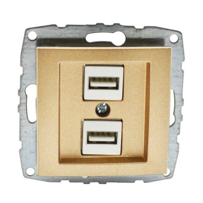 DESPINA МЕХАНИЗЪМ ДВОЙНО USB ЗАРЯДНО ТИТАН