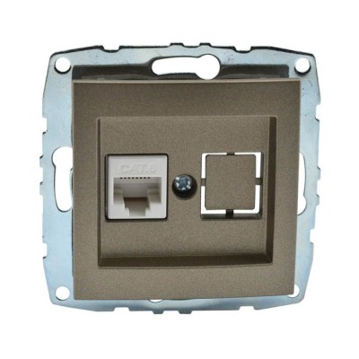 DESPINA МЕХАНИЗЪМ ИНТЕРНЕТ (RJ45 CAT 6) БРОНЗ
