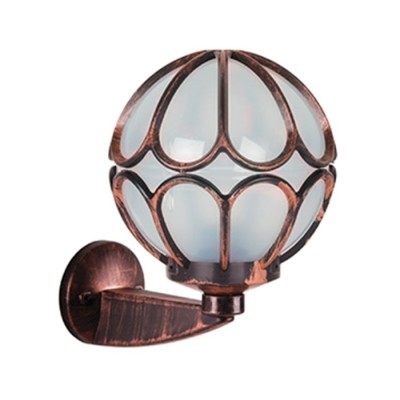 OUTDOOR GARDEN LIGHT LIVORNO-W E27 IP44  PLASTIC Φ240x310mm ANTIQUE 3242130 VITO