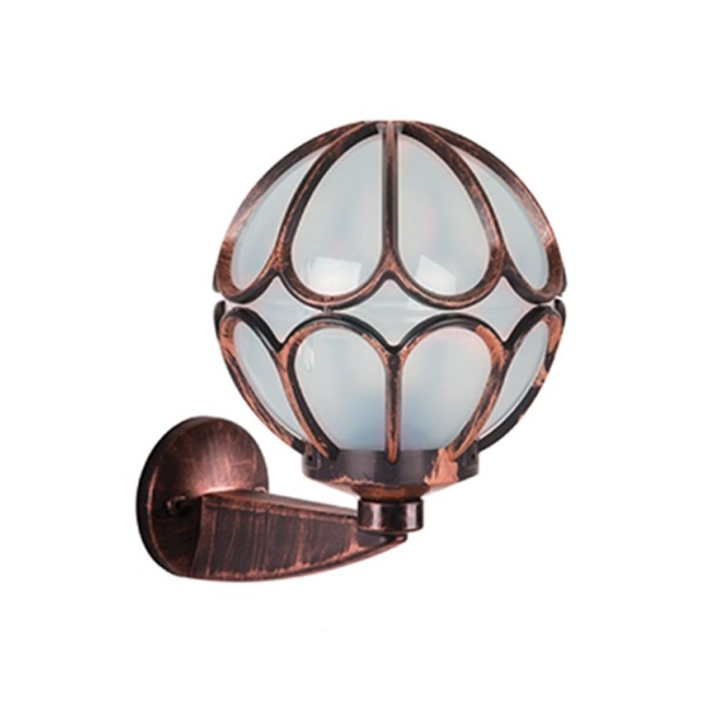 OUTDOOR GARDEN LIGHT LIVORNO-W E27 IP44  PLASTIC Φ240x310mm ANTIQUE 3242130 VITO