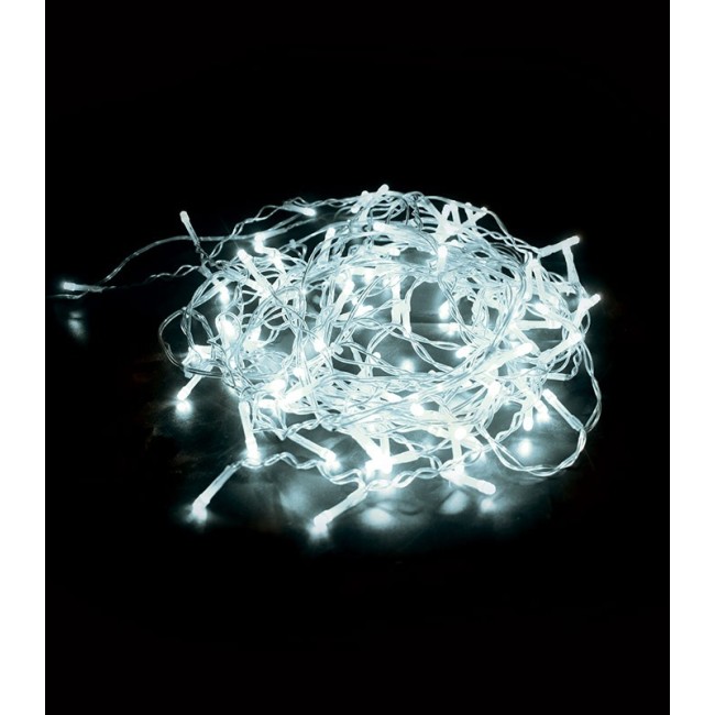 CHRISTMAS LIGHTING NATALE-1 ICICLE 160LED 6400K 3Mx60CM 31V IP44 TRANSPARENT 5620230 VITO