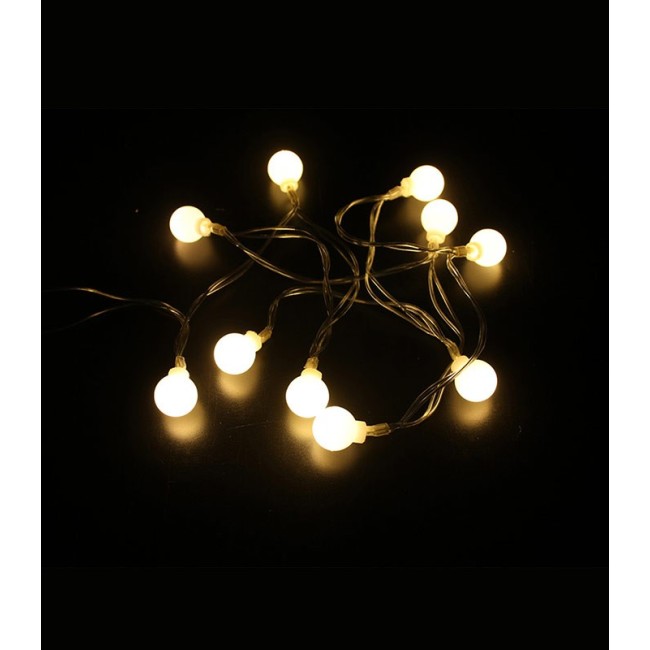 CHRISTMAS LIGHTING NATALE-12 BULB 10LED 2700K 1M 2xAA IP20 TRANSPARENT 5620660 VITO
