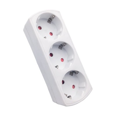 MULTISOCKET TRIPLO-S 16A 3680W WHITE EARTH-LINE SHUTTER PLUG+3xSOCKET 8002850 VITO MULTISOCKET TRIPLO-S 16A 3680W WHITE EARTH-LINE SHUTTER PLUG+3xSOCKET 8002850 VITO