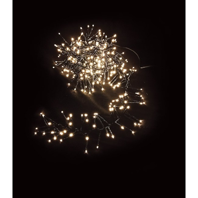 CHRISTMAS LIGHTING NATALE-9 CLUSTER 384LED 2700K 3M 36V IP44 GREEN 3xCONNECTABLE 5620615 VITO