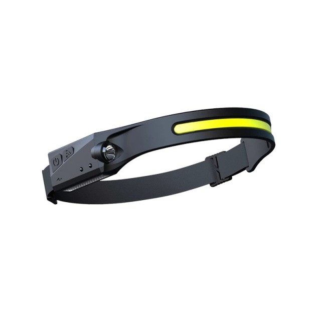 RECHARGEABLE HEAD LIGHT FLASH-7 3W/1W 6000K 300Lm/100Lm HANDMOTION-SENSOR TYPE-C BLACK 5000540 VITO