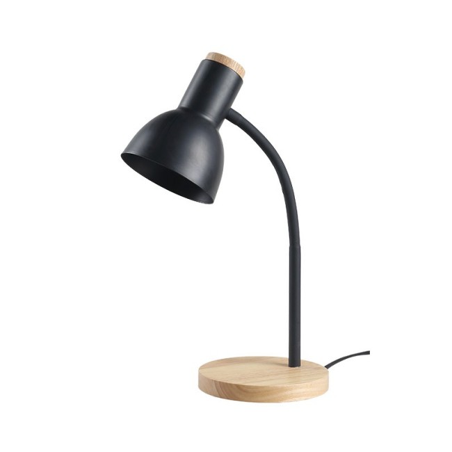 HOME&OFFICE DESK LAMP JOLLY E27 BLACK WOOD BASE WITHOUT BULB 5301620 VITO HOME&OFFICE DESK LAMP JOLLY E27 BLACK WOOD BASE WITHOUT BULB 5301620 VITO