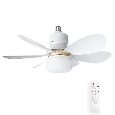 CEILING FAN WITH LED LAMP FANLUX-A6 12W 3xCCT (3000K/4500K/6500K) 1020Lm 42CM WHITE REMOTE 2027710 VITO