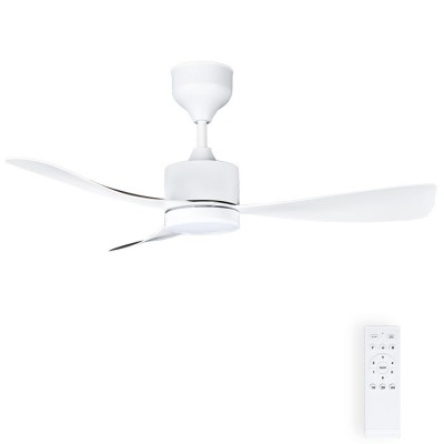 CEILING FAN WITH LED LAMP FANLUX-C3 18W 3xCCT (3000K/4500K/6500K) 1530Lm 106CM WHITE REMOTE 2027740 VITO