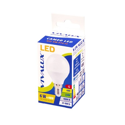 LED лампа CAMEO LED ∙ 6W ∙ 480lm ∙ E14 ∙ 4000K