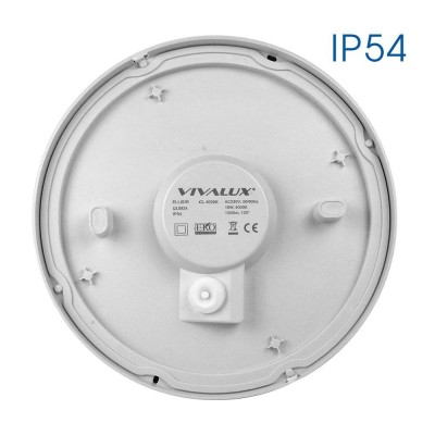 LED плафониера ELLIS/R LED ∙ 12W ∙ бял ∙ 4000K ∙ IP54