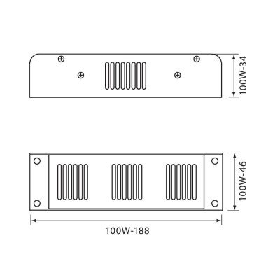 LED захранване SMPD LED DRIVER ∙ 100W LED захранване SMPD LED DRIVER ∙ 100W